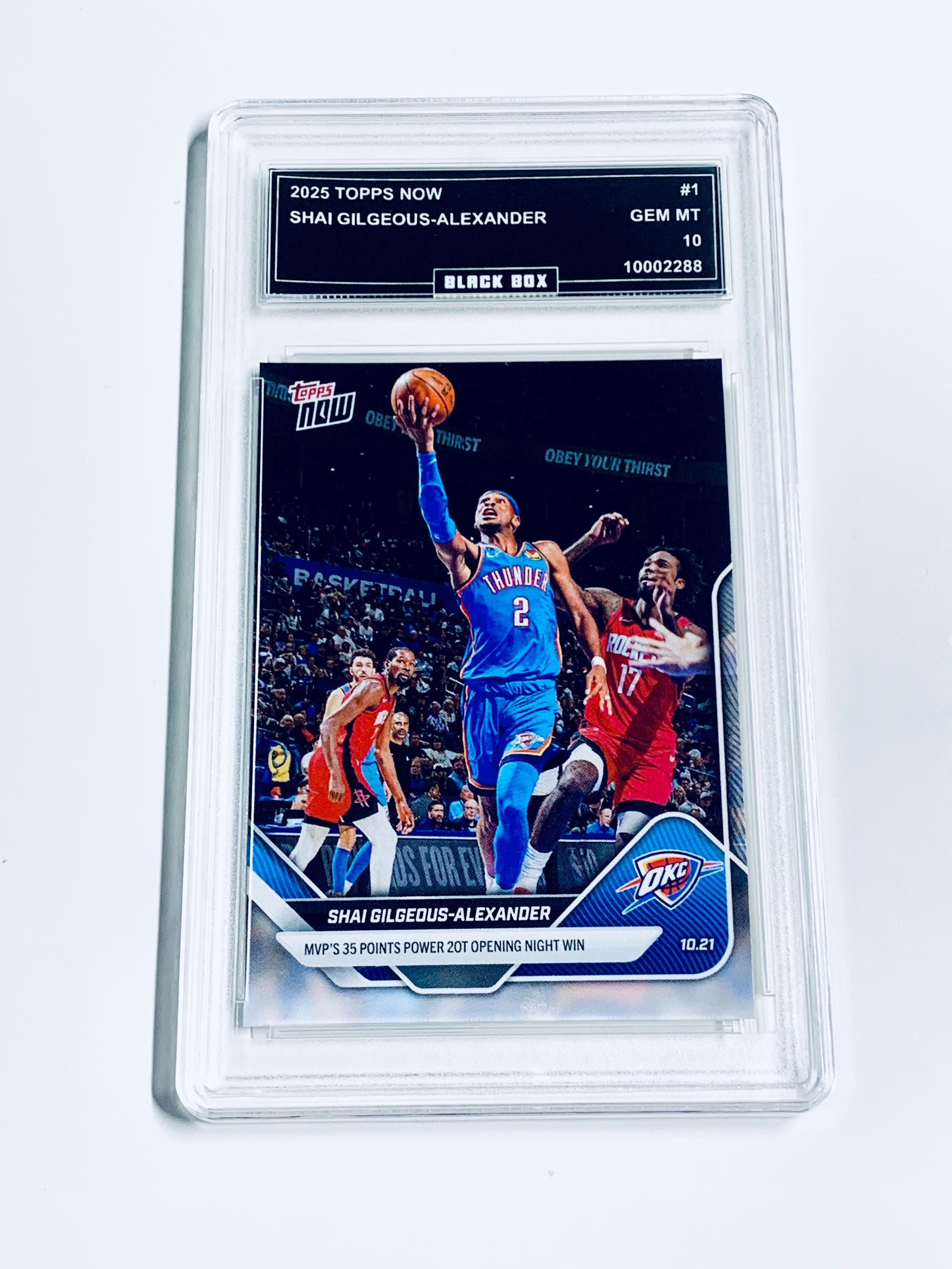 Shai Gilgeous-alexander Limited Edition 1 of 7695 2025 Topps Now