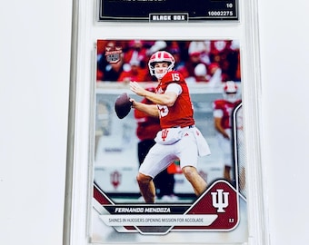 Fernando Mendoza Limited Edition 1 von 5619 2025 Bowman U Now # 64 “Shines In Hoosiers Öffnungs-Mission For Accolade” Rookie Karte Benotet 10