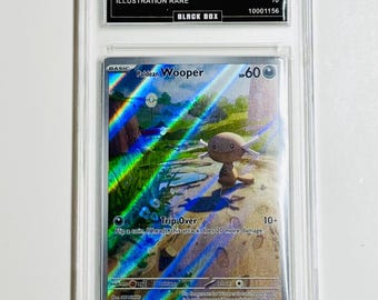 Paldean Wooper 2025 Pokémon Pfl EN-Phantasmal Flames Ilustración Rara Grado 10