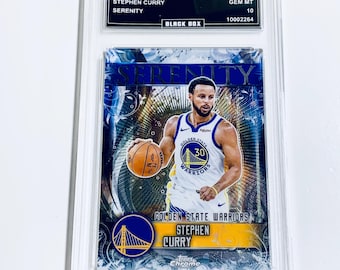 Stephen Curry 2025 Topps Chrome Serenity #SY-3 Warriors Grado 10