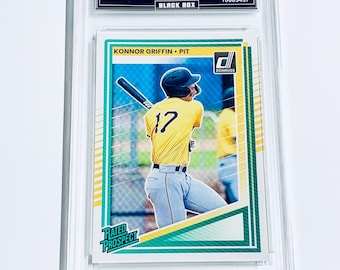 Konnor Griffin 2025 Donruss Bewertete Prospeck #123 Piraten Rookie Karte Benotete 10