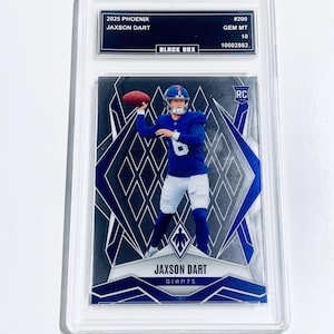 Jaxson Dart 2025 Phoenix #200 Giants Rookie Card Graded 10 image 1