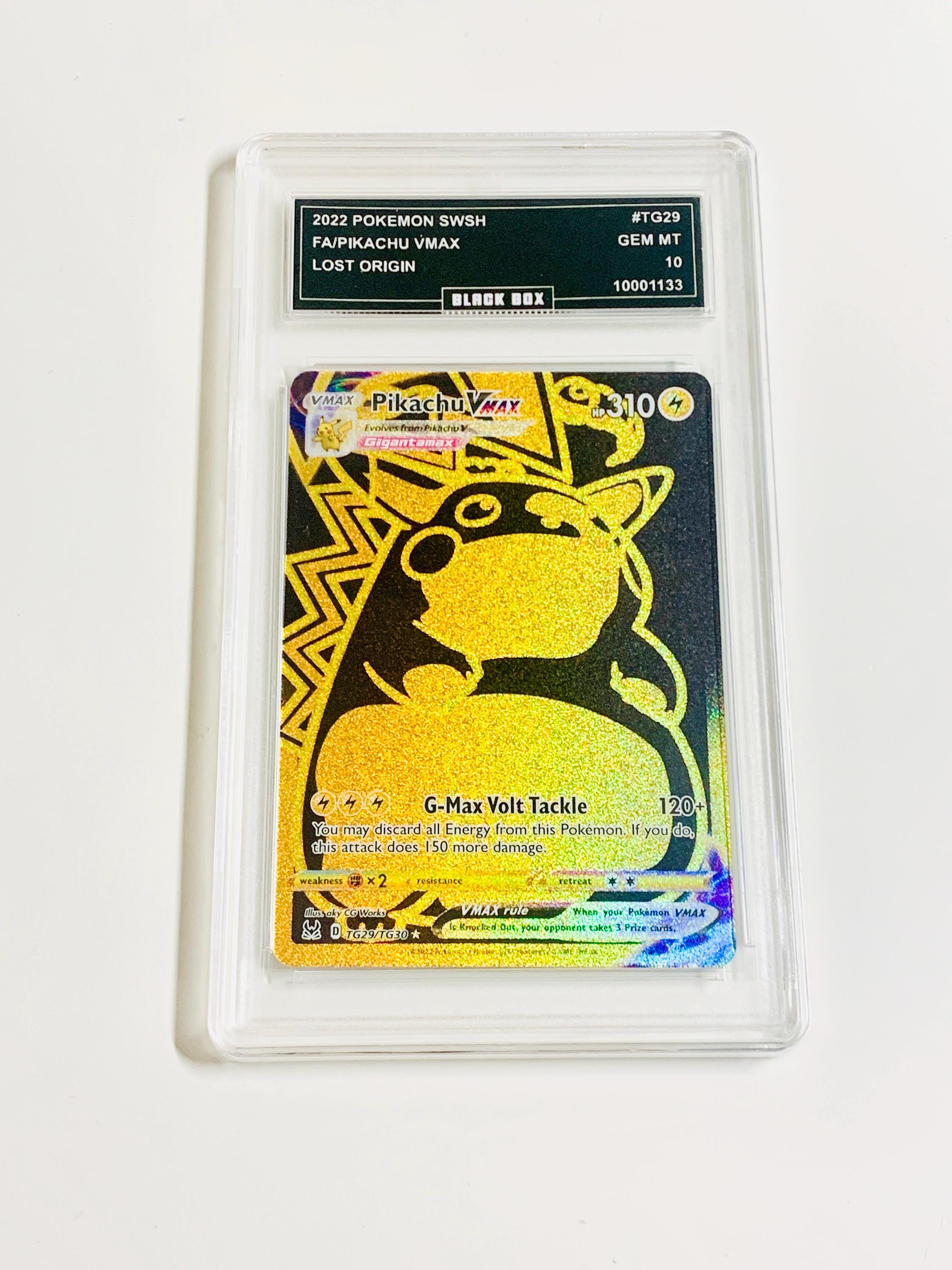 pokemon card tg29 tg30 Full Art/pikachu Vmax 2022 Sword & Shield Lost Origin #TG29 Graded 10 Fighting / 330 / VMAX 🌸🐉Rayquaza VMAX TG Gold -