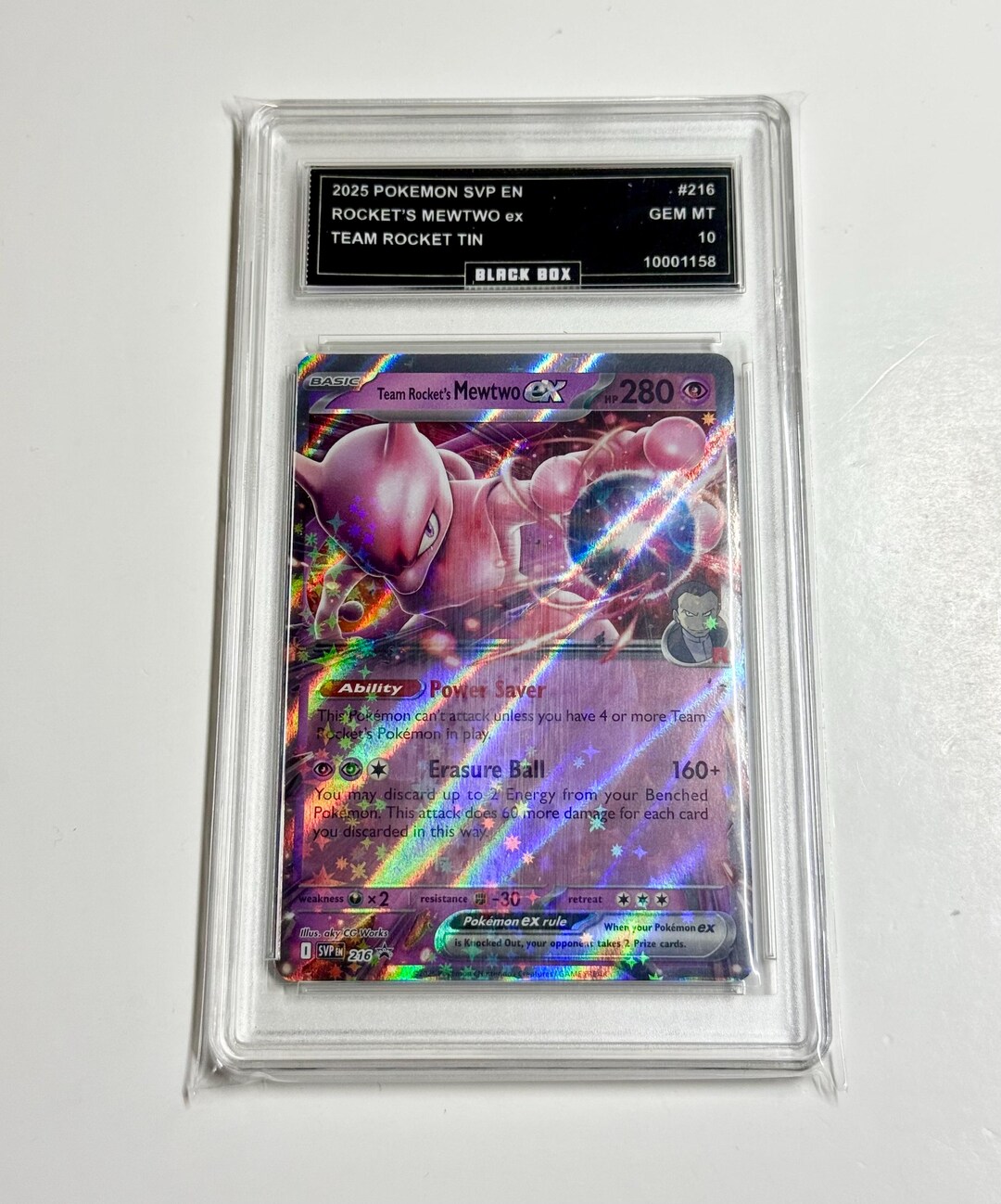 mewtwo pokemon card for sale EX 54/113 Weakness Darkness 2 Resistance Fighting Team Rocket's Mewtwo Ex 2025