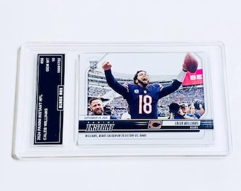 Caleb Williams Limited Edition 1 Von 1440 2024 Panini Instant NFL # 58 “Williams, Bears Soldat Auf To Victory Vs. „Widder“ Rookie Card Graded 10