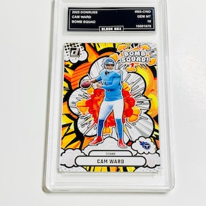 Cam Ward 2025 Donruss Bomb Squad #BS-CWD Titans Rookie Card Graded