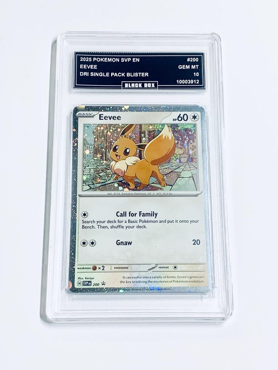 Eevee 2025 Pokemon Svp En-dri Single Pack Blister #200 Graded 10