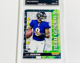 Lamar Jackson Edición Limitada 1 de 2088 Panini Instant NFL Field Generals Ravens n.° Fg3 2021 Calificación 10