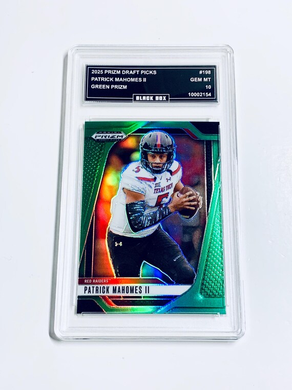 graded patrick mahomes card 2017 Football Leaf No. 56 PSA Mint GRADED 10 PATRICK MAHOMES 2025