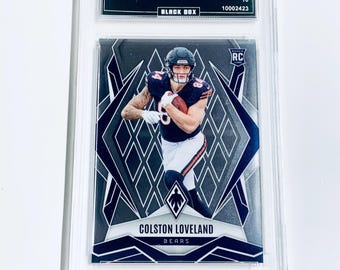 Tarjeta de novato de los Bears Colston Loveland 2025 Phoenix #179, grado 10