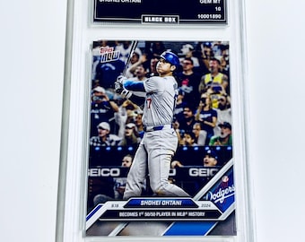 Shohei Ohtani 2024 Topps Now 50/50 Meilenstein LA Dodgers Karte #722 Benotete 10