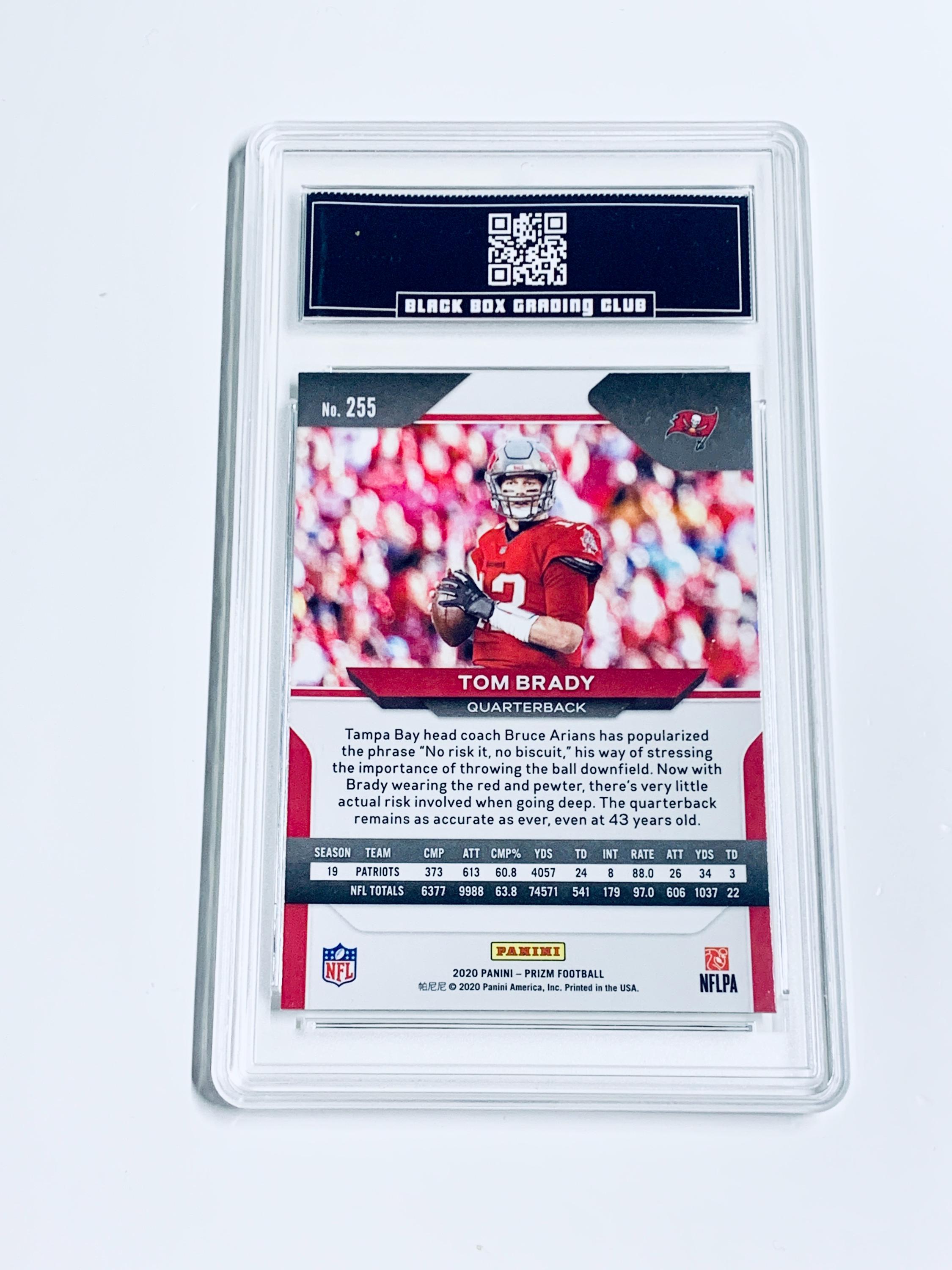 Tom Brady 2020 Panini Prizm #255 Buccaneers Graded 10 - Etsy