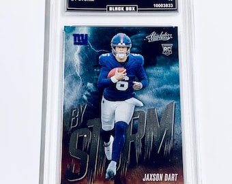 Jaxson Dart 2025 Absolute By Storm #7 Giants Rookie Karte Graded 10