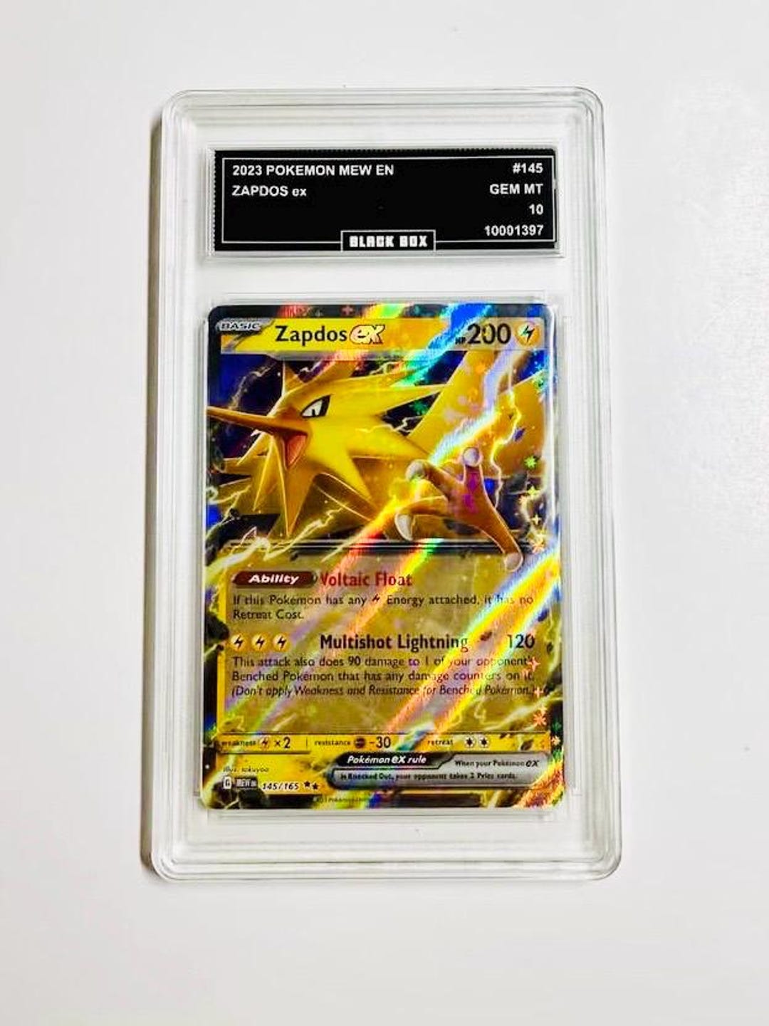 Zapdos Ex 2023 Pokemon Mew En-151 #145 Graded 10 - Etsy