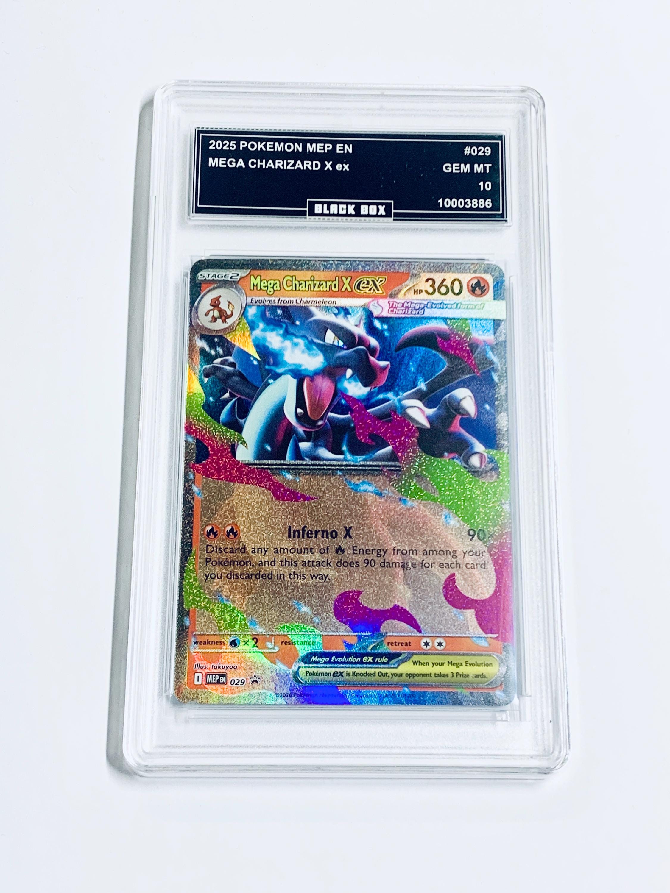 Mega Charizard X Ex 2026 Pokemon Mep Mega Charizard Tin Promo #029