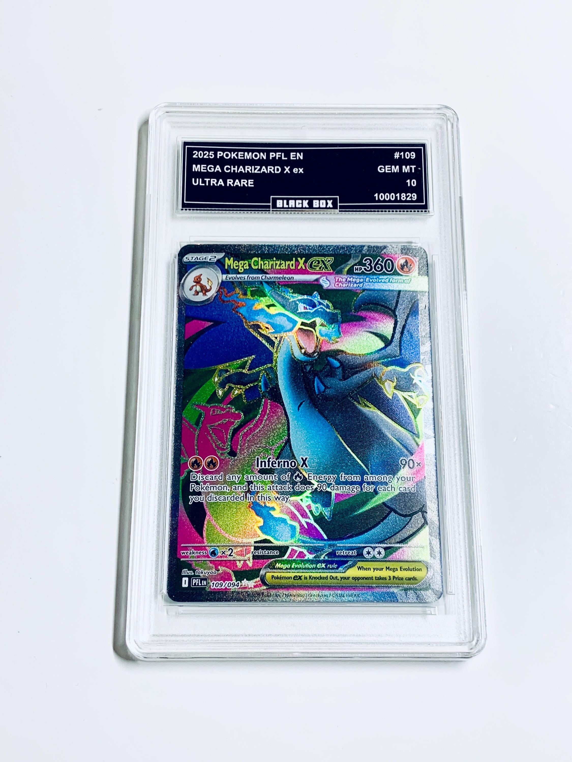 Mega Charizard X Ex 2025 Pokemon Pfl En-phantasmal Flames Ultra