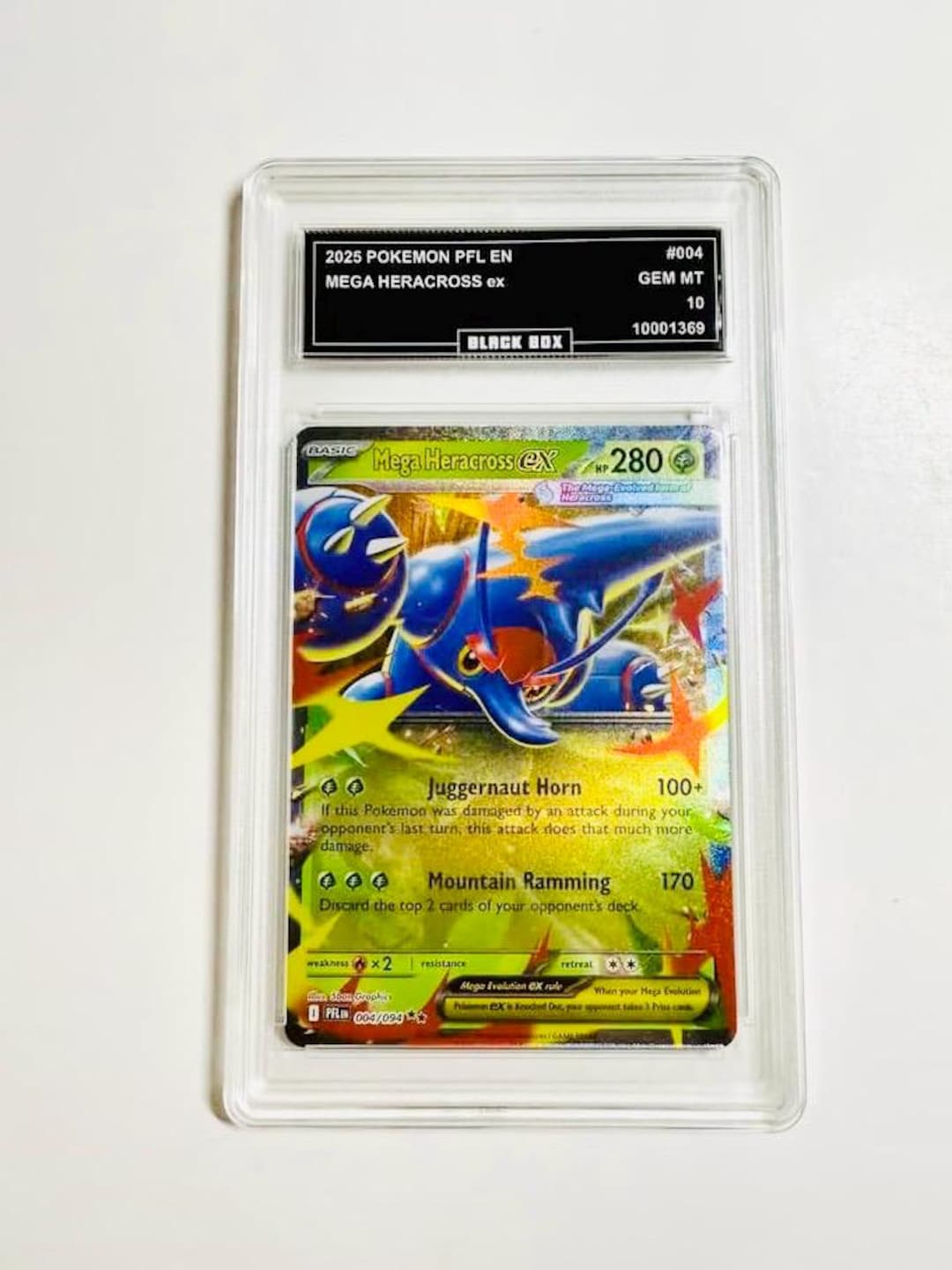 Mega Heracross Ex 2025 Pokemon Pfl En-phantasmal Flames #004