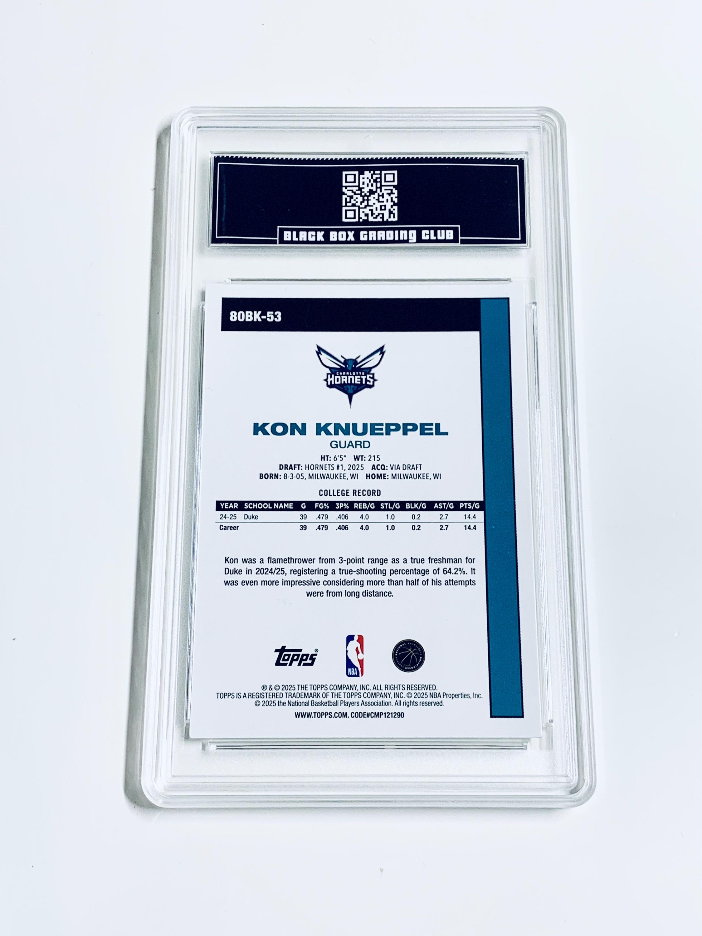 Kon Knueppel 2025 Topps 1980 Topps Basketball #80BK-53 Hornets