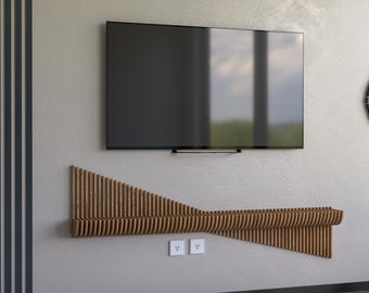 Batamex parametrische muurkunst golvend houten plankdecor en modern meubelontwerp - CNC-machinebestand (digitale download)