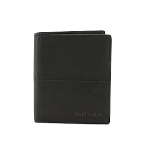 Bolero Piel. Cartera en color negro, diseñada con un estilo práctico y funcional realizada en Ubrique a mano