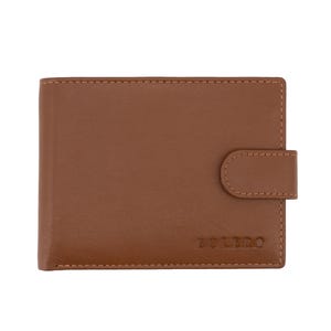 Bolero Piel. Cartera tipo americano de piel con cierre de trabilla realizado a mano en Ubrique