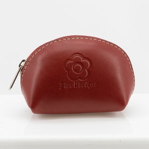 Boléro en cuir. Petit porte-monnaie en cuir "Flor de Ubrique" fait main à Ubrique