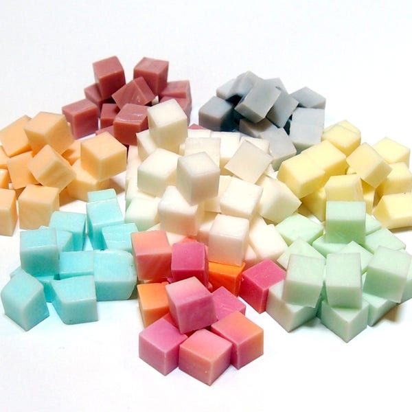 Cloth wipe solution cubes - your choice of scent and dyed/undyed soap bits - natural, vegan, phthlatate and detergent free  - 5 ounces