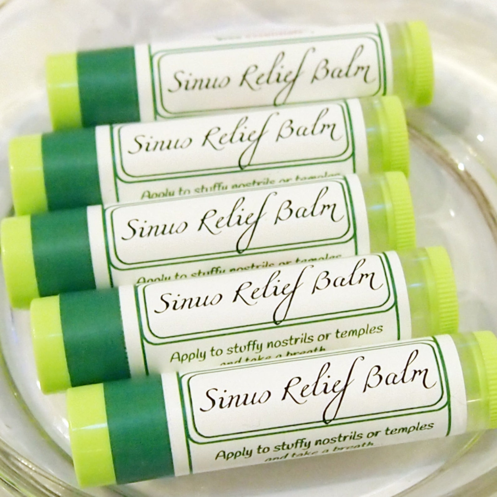 SET OF 3 All Natural Sinus Relief Balm Tubes for Red Noses Etsy