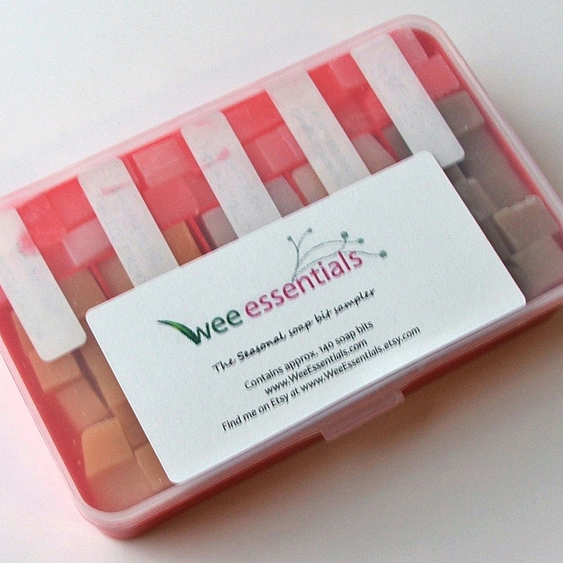 Cloth Wipe Bit Wipe Solution Cubes sampler red box vegan, phthlate and paraben-free Choose your own scents image 3