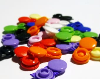 Wing Snap Extenders - make your cloth pads a bit wider - RANDOM set of four 1/2 or 3/4 inch snapping extenders