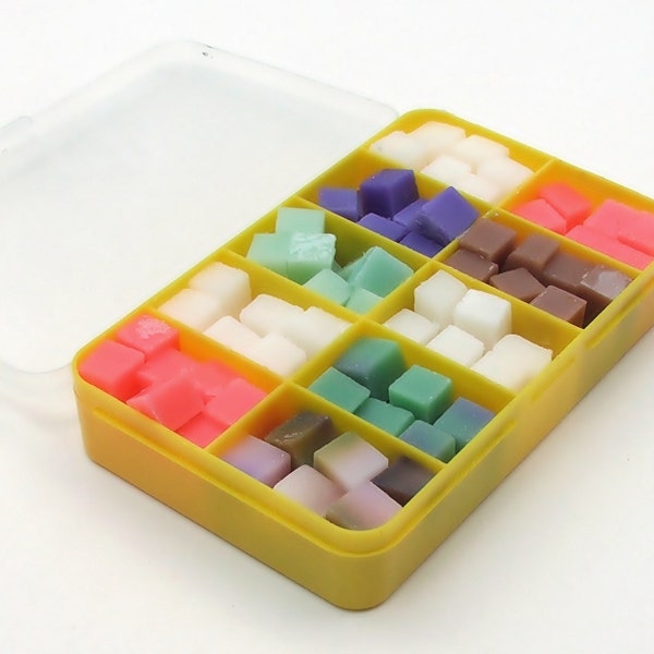 Cloth Wipe Bit Wipe Solution Cubes sampler (yellow box) - approx 120 cubes! Phthlate and paraben-free - Choose your own scents