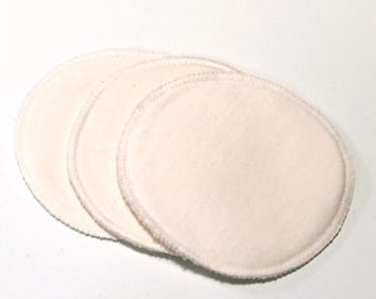 CLEARANCE Large Reusable Nursing Pad Set plus one in Bamboo/Organic Cotton fleece - no water barrier