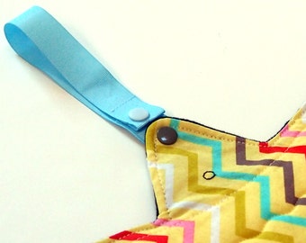 Correas de secado de toallas menstruales de tela - juego de 2 en su elección de color - ¡cuelgue sus almohadillas para que se sequen al aire!