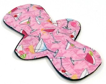 Compresa menstrual de tela reutilizable - 23 cm - Flujo abundante - Windpro - Parte superior de franela de algodón
