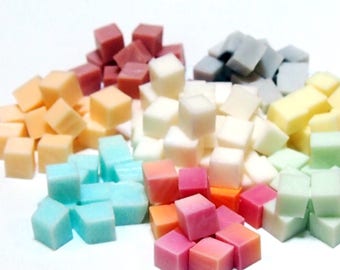 Cubos de solución de toallitas húmedas de tela vegana - Tamaño de MUESTRA de cubos de solución de toallitas húmedas de jabón de mantequilla triple para pañales de tela y toallitas femeninas