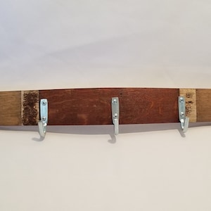 Natural Pots/Pans Rack From Wine Barrel Stave