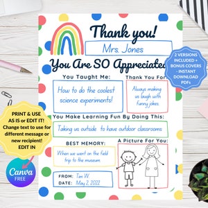 Principal Appreciation Gift, All About Principal Present, Fill in Blank Printable, End of school year gifts, Teacher Birthday, EDIT IN CANVA