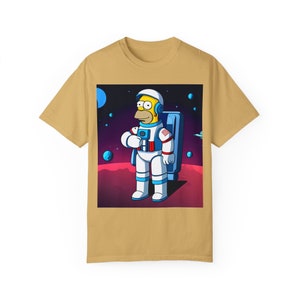 Camiseta de Homer Simpson en el espacio