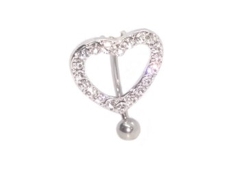 Top Down Hinged Heart 1/4" to 1"Custom Length