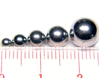 14g Plain Steel Ball Part for External Bars for Body Jewelry