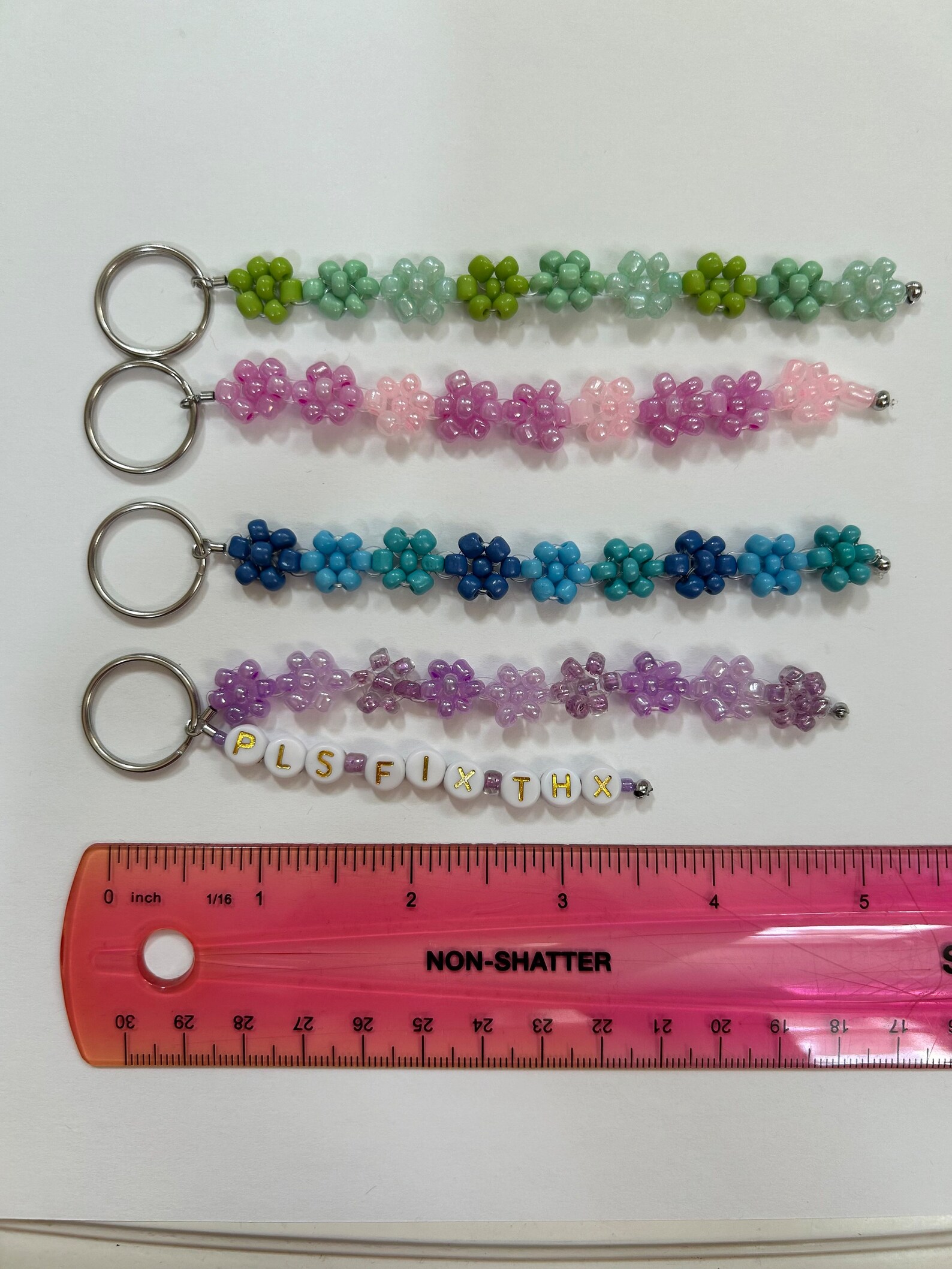 Law Themed Beaded Keychain With One or Two Strands - Etsy