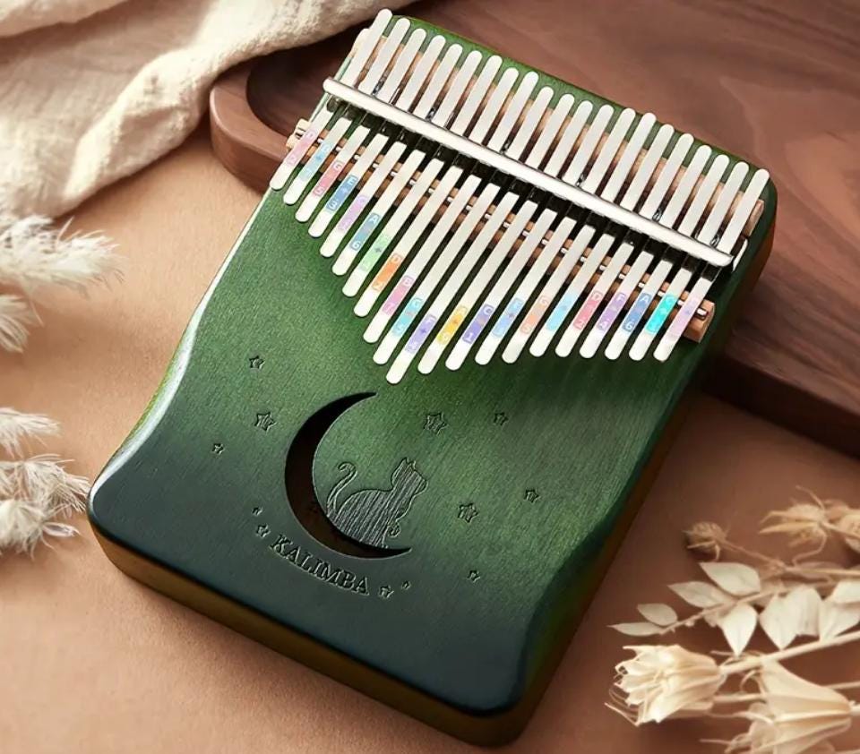 Amazon | KZNTAKU カリンバ 34キー C調 Kalimba 半音付き 親指