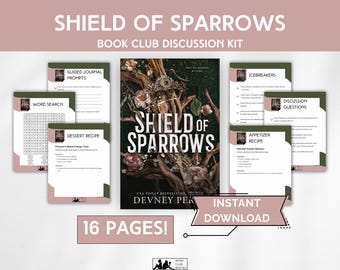 Shield of Sparrows Book Club Kit – Devney Perry PDF Guide, Discussion Questions, Recipes, Playlist, Printable Romantasy Download