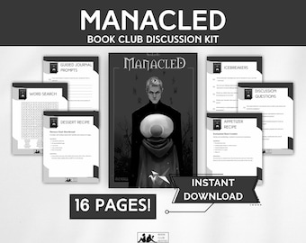 Manacled Book Club Kit – Dramione PDF Guide with Questions, Recipes, Prompts, Playlist, Fanfic Companion, Printable Download, Booktok