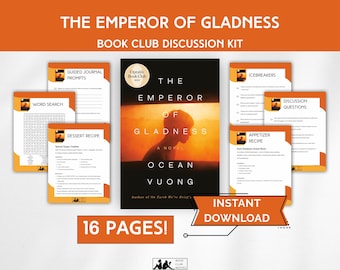 Kit del Club de Lectura El Emperador de la Alegría: Guía en PDF de Ocean Vuong, ejercicios para el diario, recetas, preguntas para debatir y descarga imprimible.