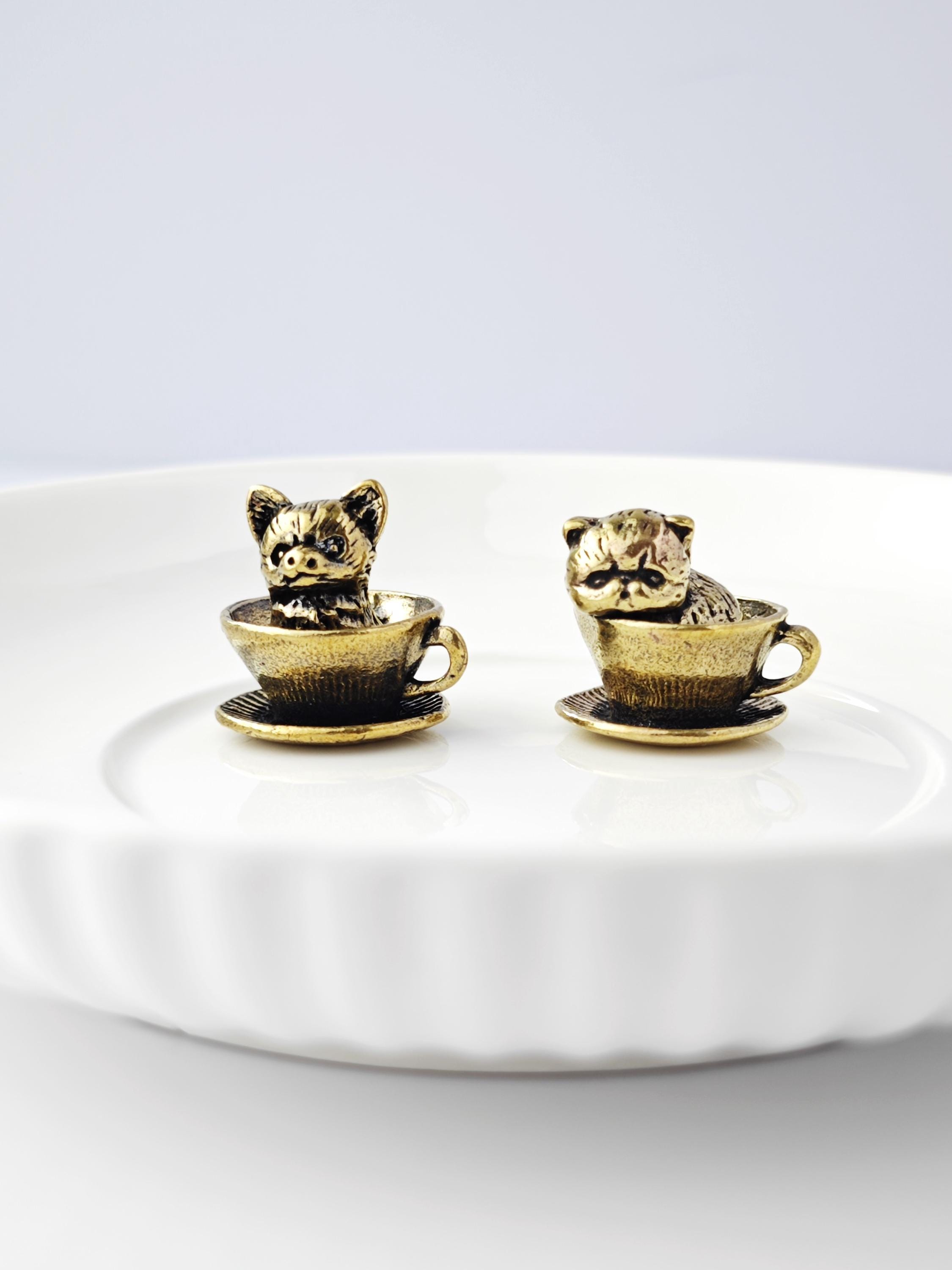 Produktbild von Teetasse Und Untertasse Aus Messing, Kreativ, Traditionell, Für