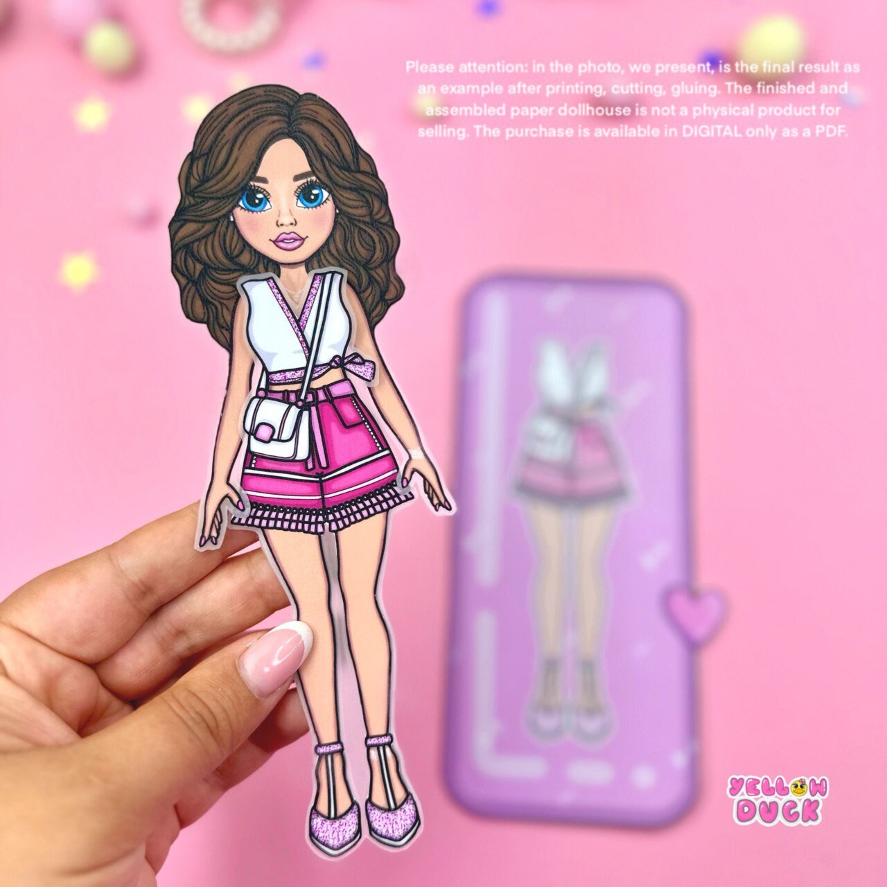 Printable Paper Dolls Dress up Kit, Pink Outfits, Paper Crafts DIY, Instant  Download - Etsy