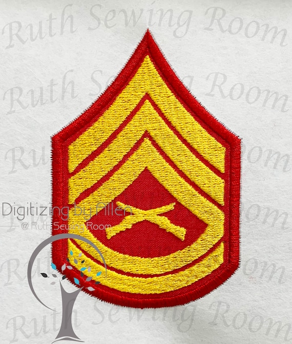 Sargento Rango Applique de Bordado Esto - Etsy España