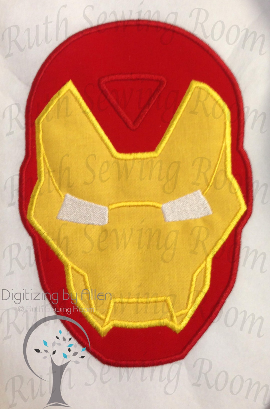 Ironman Face Applique Avenger Applique Embroidery Design This Etsy