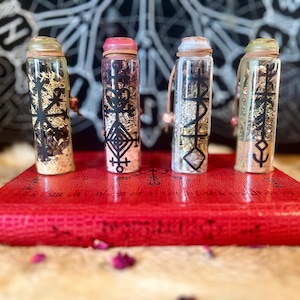 Runic Spell Jar | Anti Theft | Witch Bottle | Witches Gift | Altar | Spell |